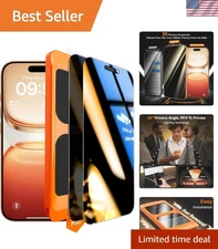 Privacy Screen Protector for iPhone 17 Pro Max - 2 Pack, 9H Strength