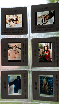 Lil Kim Original Promo Slides 1997 EastWest Records Michael Levine