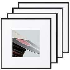 12.5x12.5 Deep Record Frame Fit Double Records, Display 12 in or 7 in Album w...