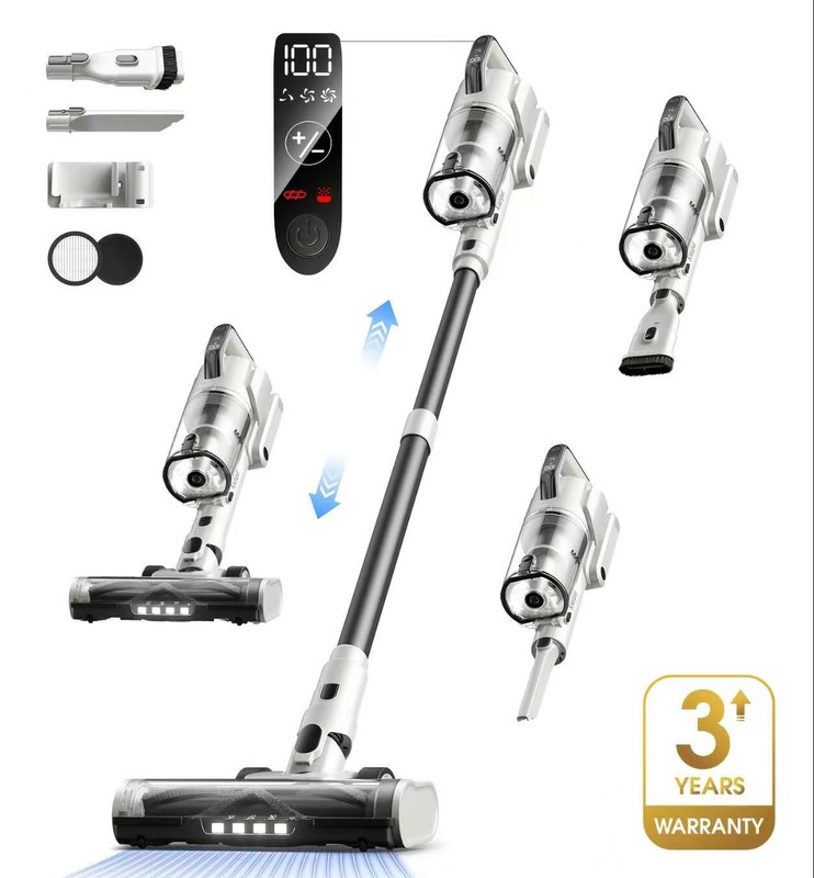 Memorial Day Deals] Cordless Portable Lightweight Touchscreen Vacuum Cleaner, 60