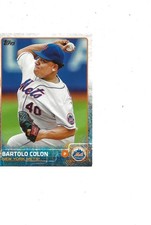 2015 TOPPS METS PITCHER BARTOLO COLON