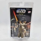 Vtg 1996 Star Wars Die Cast Darth Vader Metal Keychain 3" Figure Gold/Bronze