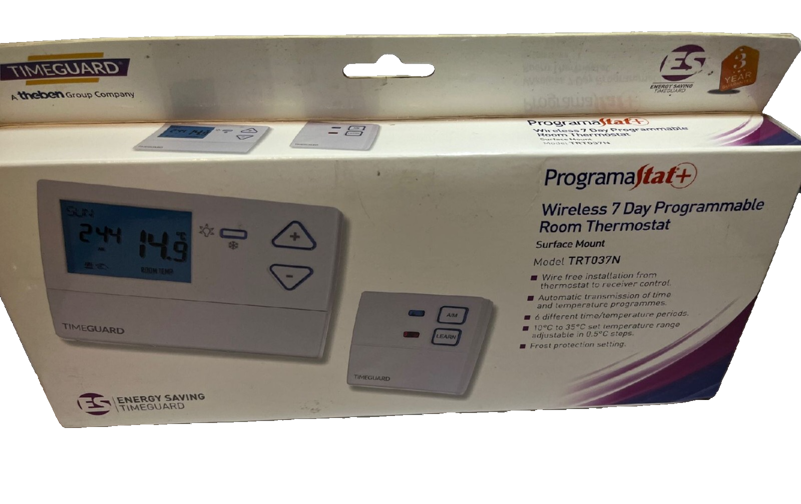Timeguard TRT037N Wireless 7 Day Digital Programmable Room Thermostat