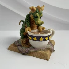 1997 Spangler’s Realm 1910009 Draggin’ in the Morning 4" Dragon Coffee Figurine