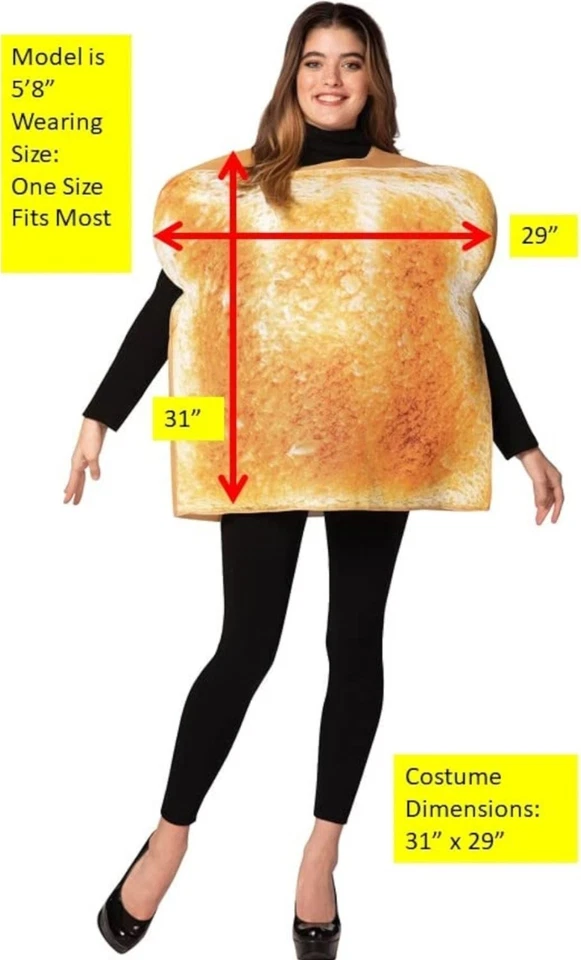 Disfraz de aguacate y tostadas Halloween parejas adultas 2 piezas suéter túnicas abiertas Foto 3 de 4