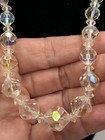 Vintage Signed Laguna Aurora Borealis Faceted Crystal Choker  Necklace.  — photo 5