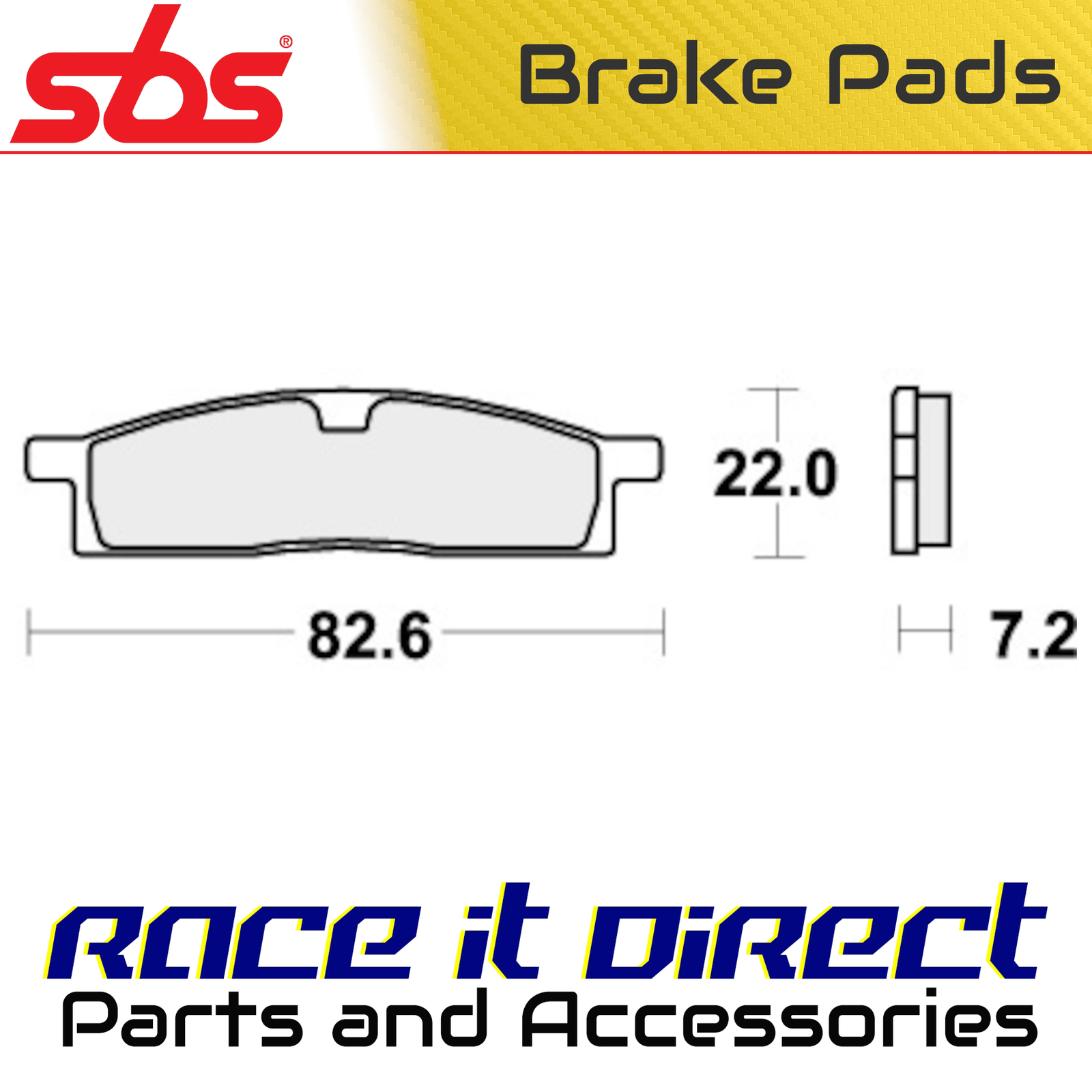 Brake Pads for YAMAHA YZ 80 1986-1993 Front Off Road Racing SBS