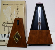 Wittner 813M Wooden Metronome Matte Walnut Finish Bell Maelzel System UNUSED