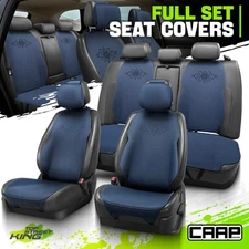 CAAP Driven Protex Plus Series Full Set Seat Cover Cushion for Car Truck Blue