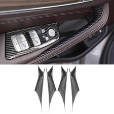 4PCS Car Door Handle Cover Interior Door Pull Handles 4PCS Carbon fiber color