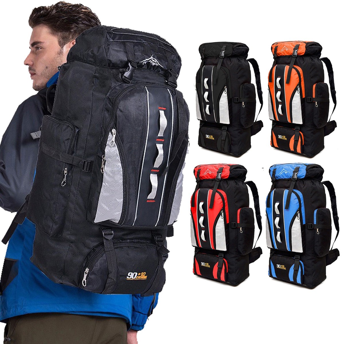 Backpacking Trip Extra Large Hiking Backpacks Waxed Canvas