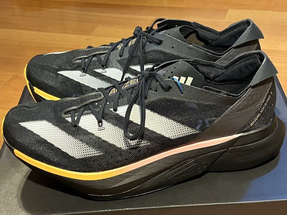 Adidas Adios Pro 3 - Core Black/ Metallic/ Spark (IG6439) - 13.0