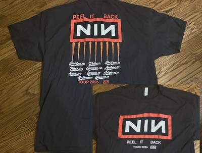 Nine Inch Nails Peel It Back Tour 2026 Merch T-Shirt Size S-5Xl reprint AN67110