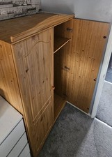 Wooden Wardrobe 2 Doors Estimated 50cm Depth, 90cm Wide, 180cm Tall,  Bedroom