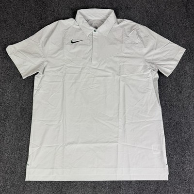 Nike Dri-FIT Coaches Performance Polo Shirt Gray Green Men's Size XL DJ5123-101