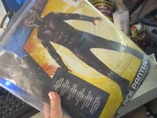 Black Panther Halloween Kids Costume Black/Grey, Size Medium 8-10 Marvel