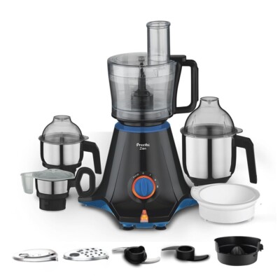 Preethi Zion Mixer Schleifmaschine MG-227 750 Watt Mit 4 Krüge Vega W5 Motor