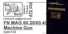 Mini World Models 1/72 BELGIAN FN MAG 60.20/60.40 7.62mm MACHINE GUN