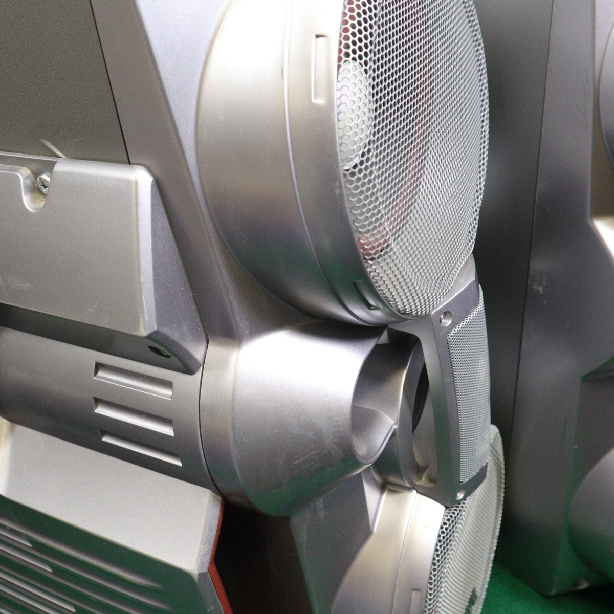 JVC Twin SP-HXZ3 PAIR Silver Speakers + Subwoofers For Stereo HX