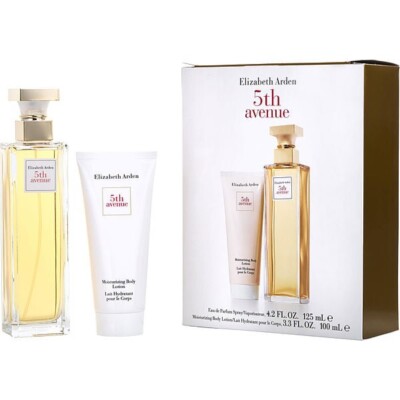Elizabeth Arden 5th Avenue Perfume Gift Set 4.2 fl oz EDP Spray 3.3 fl oz Lotion