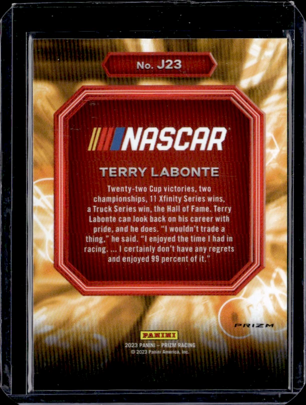 2023 Panini Prizm Terry Labonte Jackpot Silver - Image 2 of 2