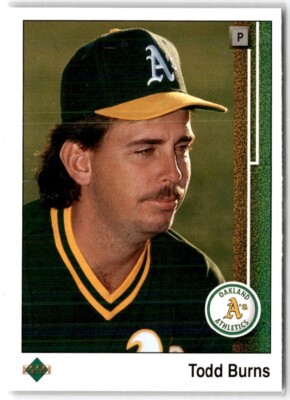 1989 Upper Deck Todd Burns Oakland Athletics #718