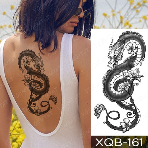 6pcs Snake Dragon Waterproof Temporary Tattoo Sticker For Women Men Arm Tattoo Ebay