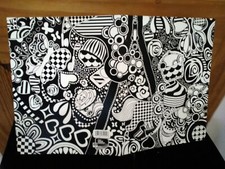Mead 2-Pocket Folder w/Black  White Cupcakes, Sneaker, Hearts Design...2010 NEW