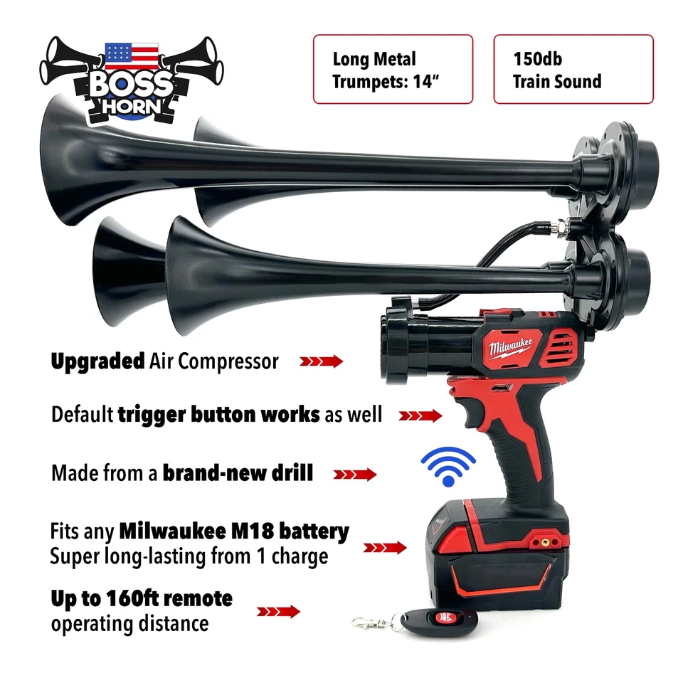 Milwaukee Train Horn + Remote - Image 3 of 4