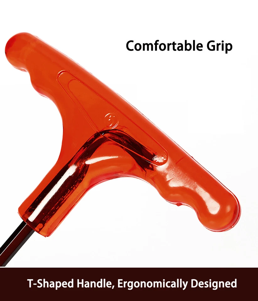 S2 Steel 2mm-10mm T Handle Hex Key Wrench with Stand Metric Allen Wrenches - Image 4 of 4