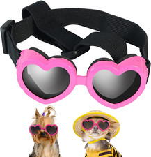 Dog Sunglasses Small Breed,Uv Protection Dog Sunglasses with Adjustable S