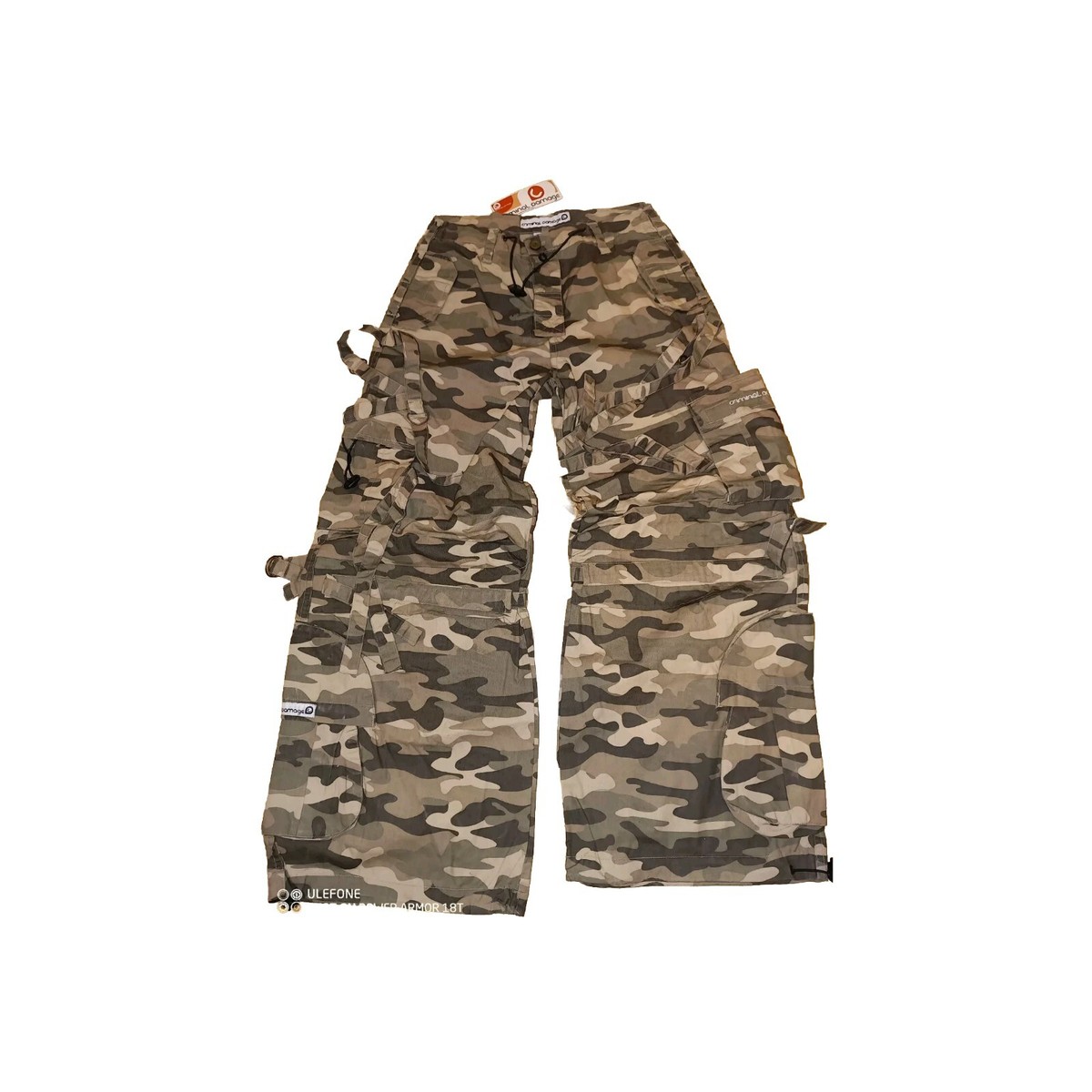 Criminal Damage Youth Digalle Baggy Loose Trousers Teenagers Camo 