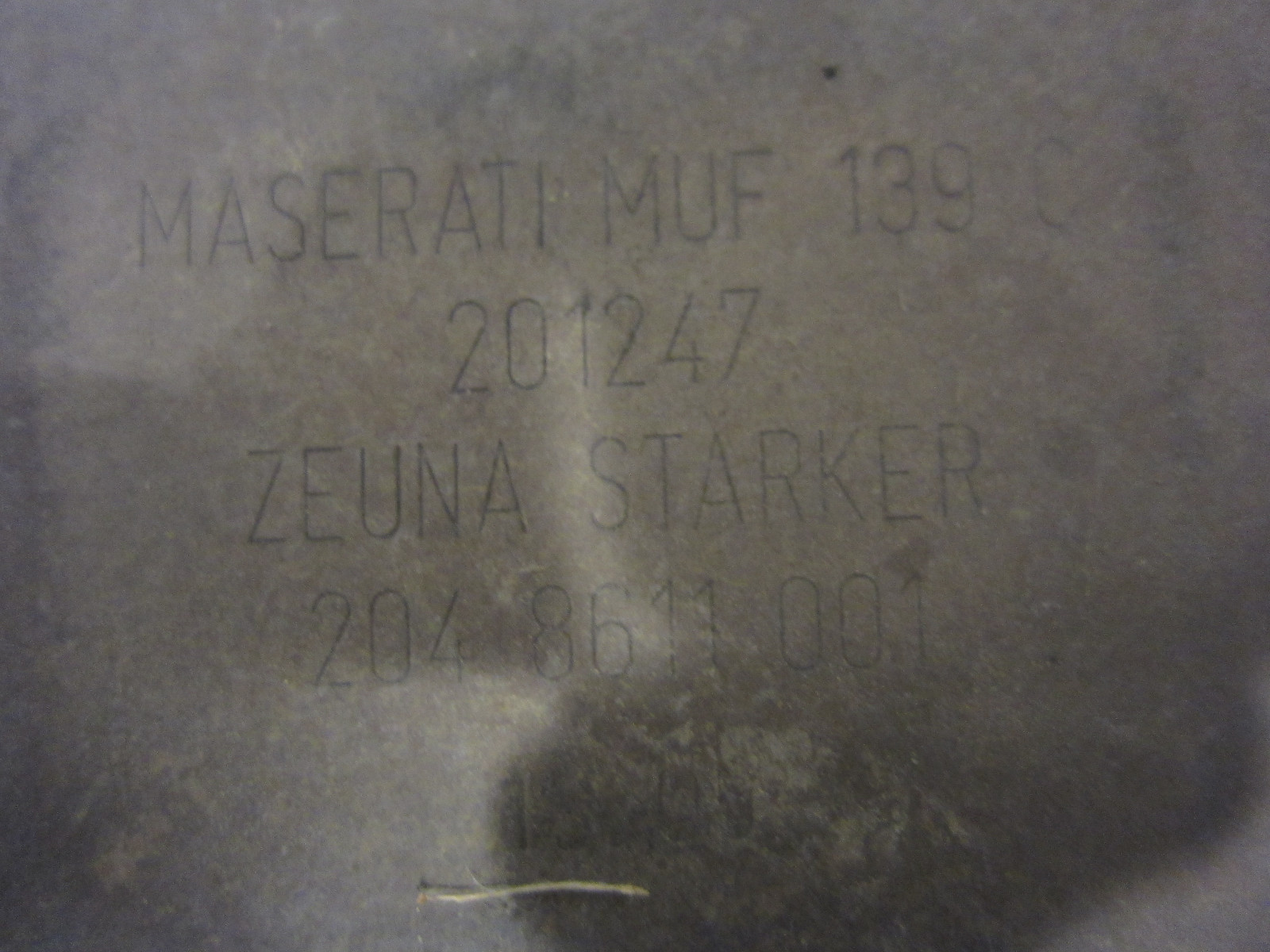 Maserati Quattroporte - Center Exhaust Muffler  - USED - P/N 201247
