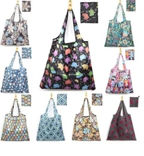 9 Pack Reusable Grocery Bags Foldable Shopping Bags Heavy Duty Envirosax Bags Wa