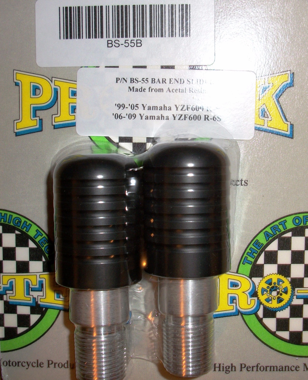 Pro-tek Bar End Slider NEW Yamaha 2006 2007 2008 2009 YZF-R6S R6S ONLY Black