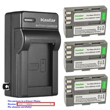 Kastar Battery Wall Charger for Nikon EN-EL3e MH-18a & Nikon D300 DSLR Camera
