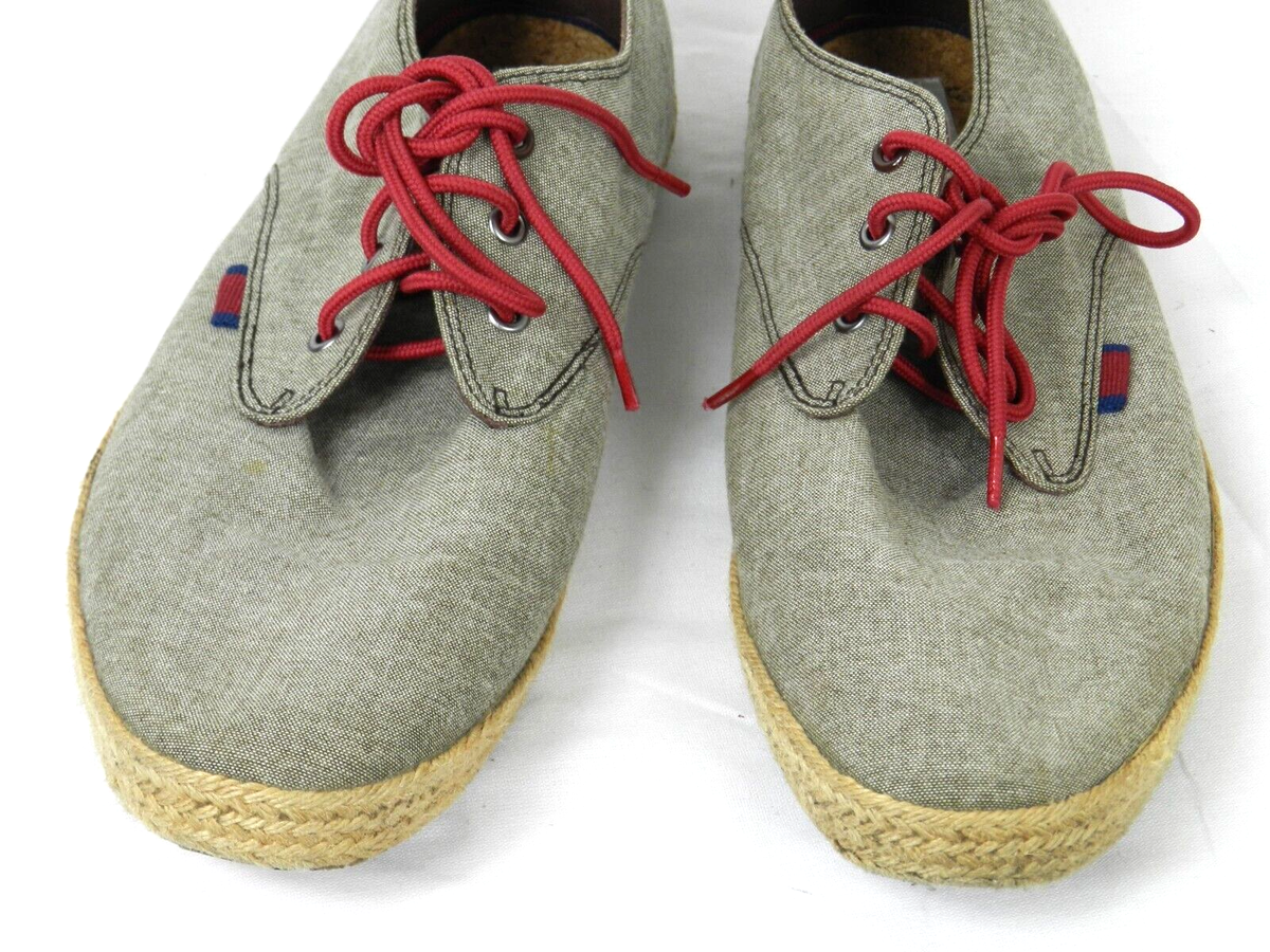 Ben Sherman Gray Canvas Loafers Shoes Men Size 13 | eBay