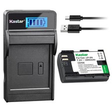 LP-E6 Battery  LCD USB Charger for Canon EOS 5D Mark III, 5D Mark IV, 7D, 60D