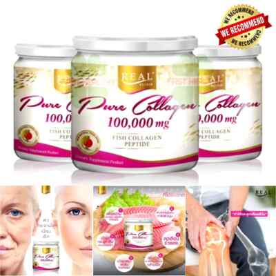 3x Pure Collagen Real Elixir 100,000mg Fish Collagen Peptide Anti Aging Aura