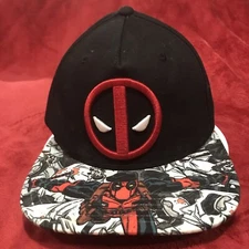 DEADPOOL MARVEL CAP Snapback Hat Men's RYAN REYNOLDS Bio world Original Snapback