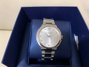swarovski silver watch