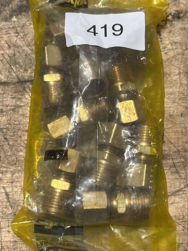 Parker 68C-8-8 1/2" Brass Compression Fittings Connectors 2P243 - Picture 2 of 5