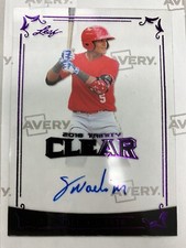 2018 Leaf Trinity Clear Acetate NOELVI MARTE Purple Foil Auto RC 24724