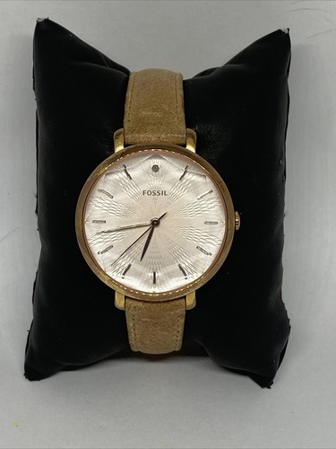 Fossil ES3888 Women's Beige Leather 