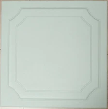 Glue Up Ceiling Tiles Easy Installation R8 Painted in Mint color