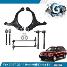 8× Control Arms Sway Bar Tie Rods Kit For 2007-2013 Hyundai Santa Fe Kia Sorento