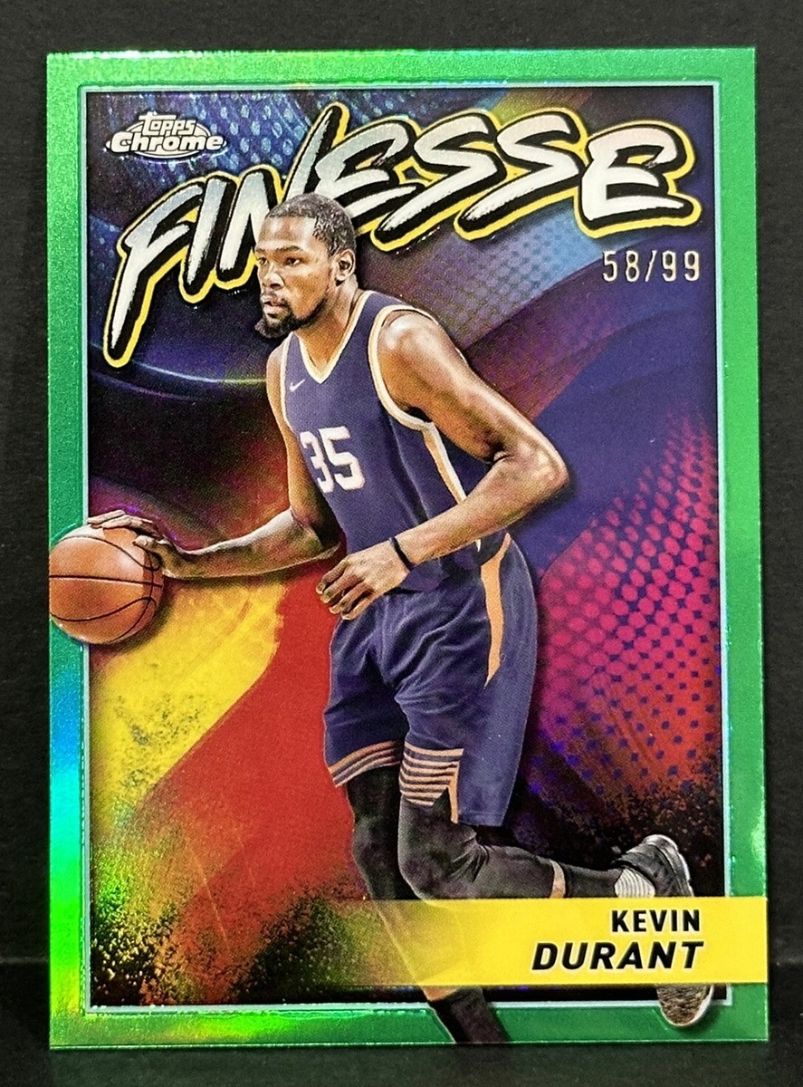 2024 Topps Chrome Basketball Kevin Durant Finesse Green Refractor