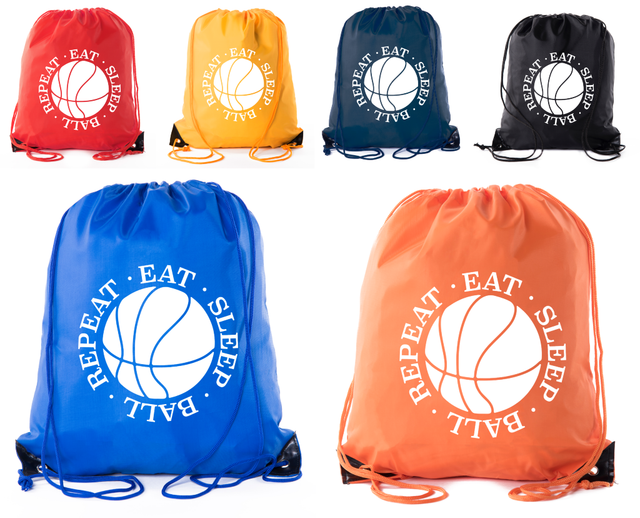 Mato & Hash Basketball Drawstring Bags with 3,6, and 10 pack bulk