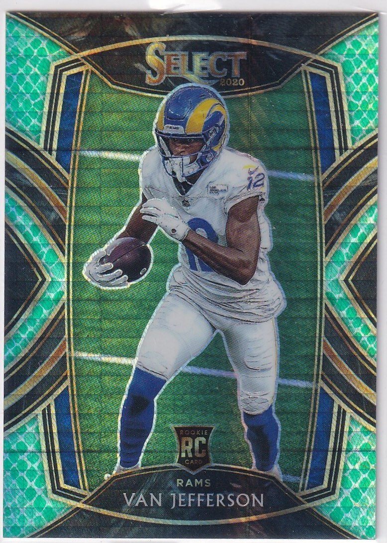 2020 Panini Select NFL Football No 271 Van Jefferson Rookie Dragon Scale 31/67
