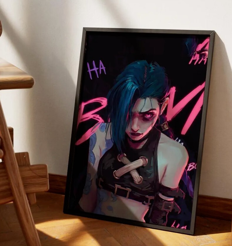 Jinx Wall Art, Jinx Poster Art, Arcane Jinx Poster, League Of
